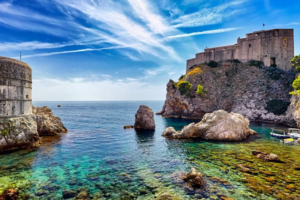 Dubrovnícke mestské hradby, Chorvátsko